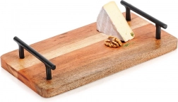 Houten serveerblad met handgrepen 30 × 15,5 cm