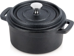 Gietijzeren mini pan met deksel CAST LINE 10 cm, 250 ml