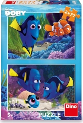 Puzzel Dino Finding Dory 2×77 stukjes