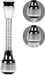 Flexibele perlator voor de kraan met twee standen