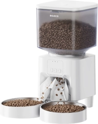 Automatische voerautomaat voor dieren 4,5 l WiFi met twee bakken