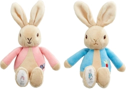 Rainbow Pluchen rammelaar Peter Rabbit & Flopsy 1 stuk roze