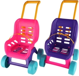 Teddies kinderwagen voor poppen Buggy Sport roze‑paars