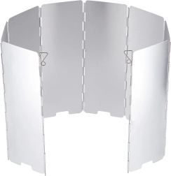 Opvouwbaar aluminium windscherm voor campingkooktoestel NILS Camp