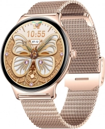 Slimme horloge Colmi V89 van roestvrij staal – goud