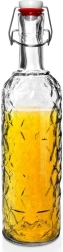 Glazen fles met clip 1,1 l