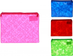 documentenmap met ritssluiting met bloemenpatroon 16 × 20,5 cm