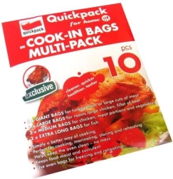 Bakzakken mix van maten met sluitclips, 10 stuks