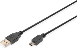 USB 2.0-kabel A naar mini USB B 5-pin 1 m zwart