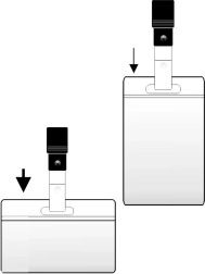 Naambadge met clip 60x105mm