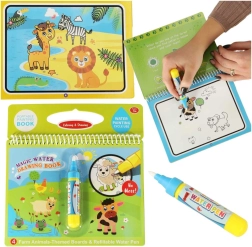 waterkleurboek met dieren met magische waterstift