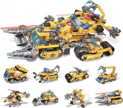 Qman The Legend of Chariot – mini-bouwsets van bouwmachines
