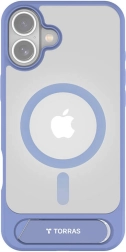 Torras Pstand Series hoesje voor iPhone 16 blauw