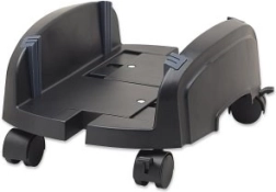 mobiele standaard voor computersysteemkast, verstelbaar 155–255 mm, zwart