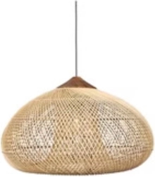 Hangende rattan lamp 50 cm – Natuurlijk