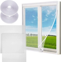 Set van raamhorren 150 × 130 cm, wit, 2 stuks
