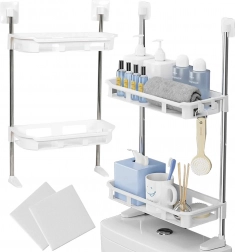 Wandplank boven het toilet met 2 planken