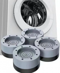 Antivibratie rubberen onderzetters voor wasmachine, vaatwasser, droger en koelkast – 4 stuks