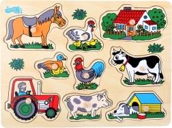 Kleine voet Insteekpuzzel Boerderij