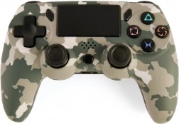 Draadloze gamecontroller voor PlayStation 4 en pc in camouflageontwerp