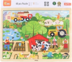 Houten puzzel Boerderij 48 stukjes