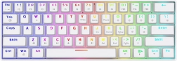 Mechanisch gamingtoetsenbord Whiteout X2 60% met OUTEMU Red-switches en Hot‑Swap-functie