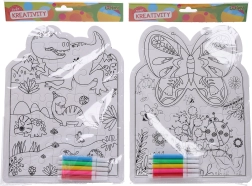 Creatieve puzzelset met stiften - 1 stuk