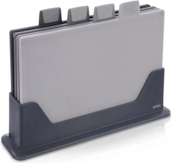 Set snijplanken met houder, 4 stuks