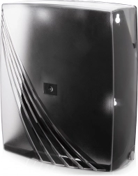 Dispenser voor papieren handdoeken ZZ, transparant, 26,5 × 10,5 × 31 cm