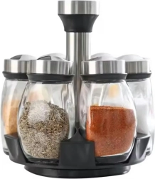 Da304 set van 6 roterende kruidenpotjes