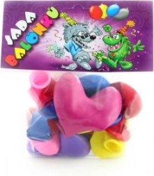 Opblaasbare ballonnen in hartvorm, 7 stuks