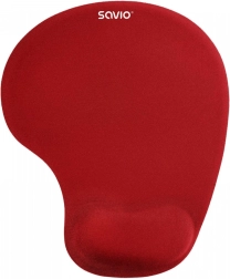 Gel ergonomische muismat met polssteun SAVIO – rood
