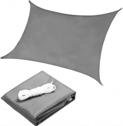 Rechthoekig waterdicht schaduwdoek 2 × 3 m ModernHome – grijs