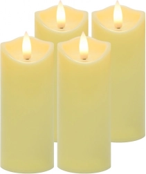 LED-kaarsen voor lampionnen 12,5 × 5 cm, set van 4 stuks RUHHY