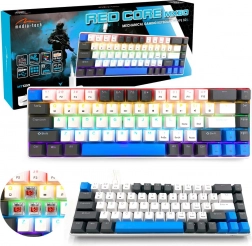 mechanisch gamingtoetsenbord 60% media‑tech red core mx60