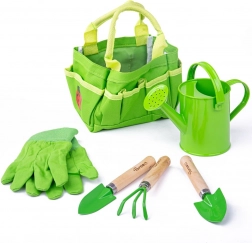Kindertuinset in canvas tas BIGJIGS TOYS – groen