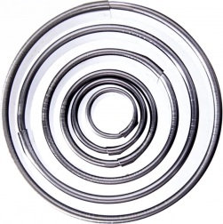 Set roestvrijstalen koekjesuitstekers – cirkels 1,3–5,2 cm, 5 stuks