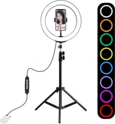 Ronde RGBW-licht 26 cm met statief 1,1 m PULUZ