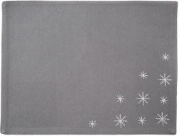 Katoenen kerst-placemat grijs Plátek 33,5 × 26 cm