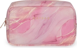 Cosmetictas EMILY marmer roze (20 × 13 × 5 cm)