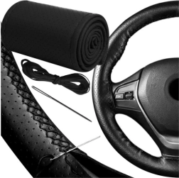 zwarte geperforeerde stuurhoes van ecoleer
