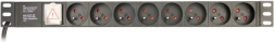 Stroomverdeler voor rack (PDU), 8 FR-stopcontacten, 1U, 10A, C14-stekker 3 m