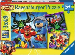 Ravensburger puzzel Power Players 3×49 stukjes