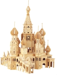 Woodcraft houten 3D-puzzel kerk Sint-Petersburg