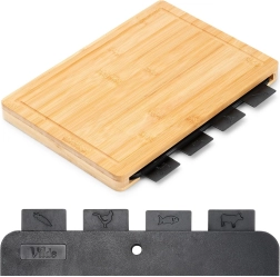 Set van 5 snijplanken met houder Vilde