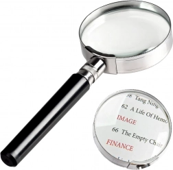 Klassieke metalen loep 75 mm