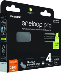 Eneloop PRO-accu AA 2500 mAh 4 stuks met doosje