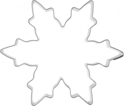 Metalen uitsteekvorm sneeuwvlok 10 cm