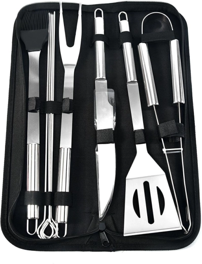 Ag666g grillset 10 stuks koffer