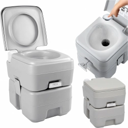 Draagbaar spoeltoilet voor kamperen en tuin